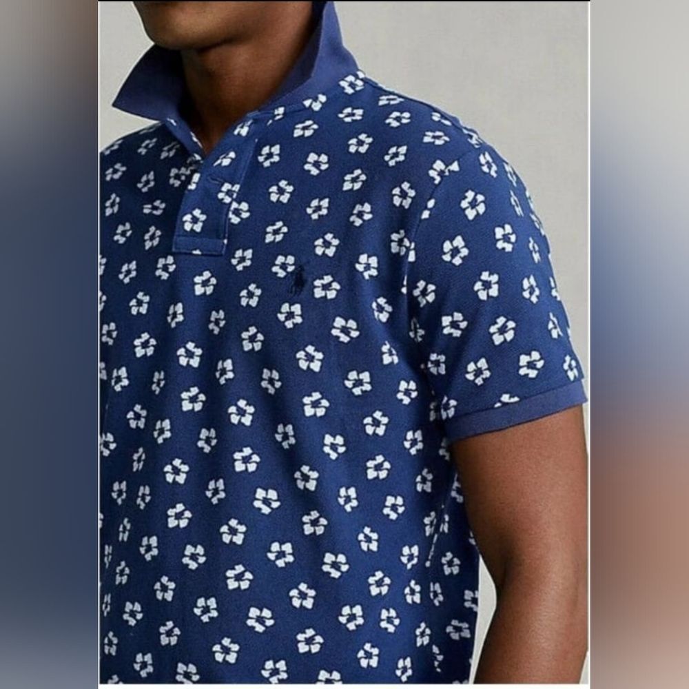 Polo Ralph Lauren Men's Floral Hibiscus Print Classic Fit Polo Shirt XL - Picture 3 of 10